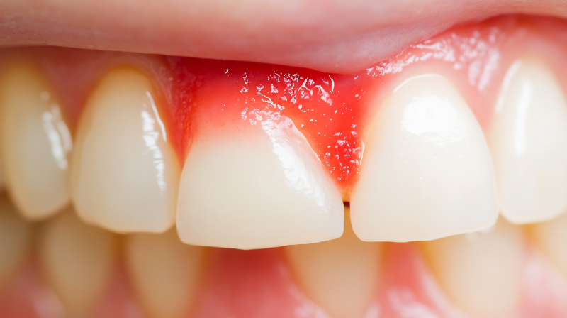 歯周病で腫れた歯茎